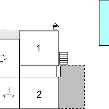 Apartment In With Outdoor Swimming Pool *